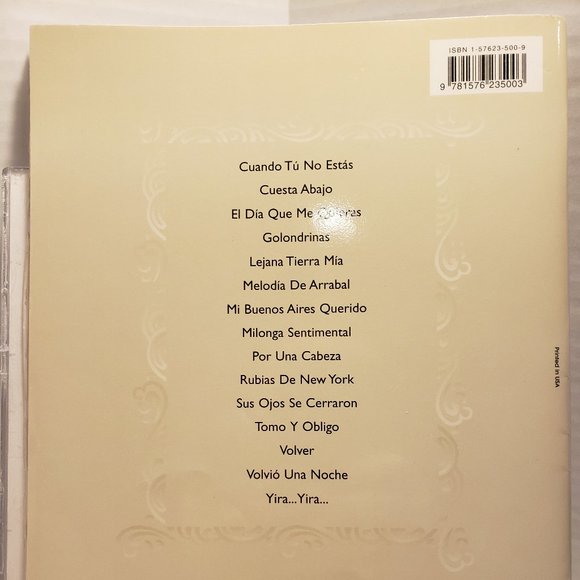 LOS MEJORES TANGOS DE CARLOS GARDEL - 1996 WARNER BROS PUBLICATIONS - PF9602 - Picture 3 of 10